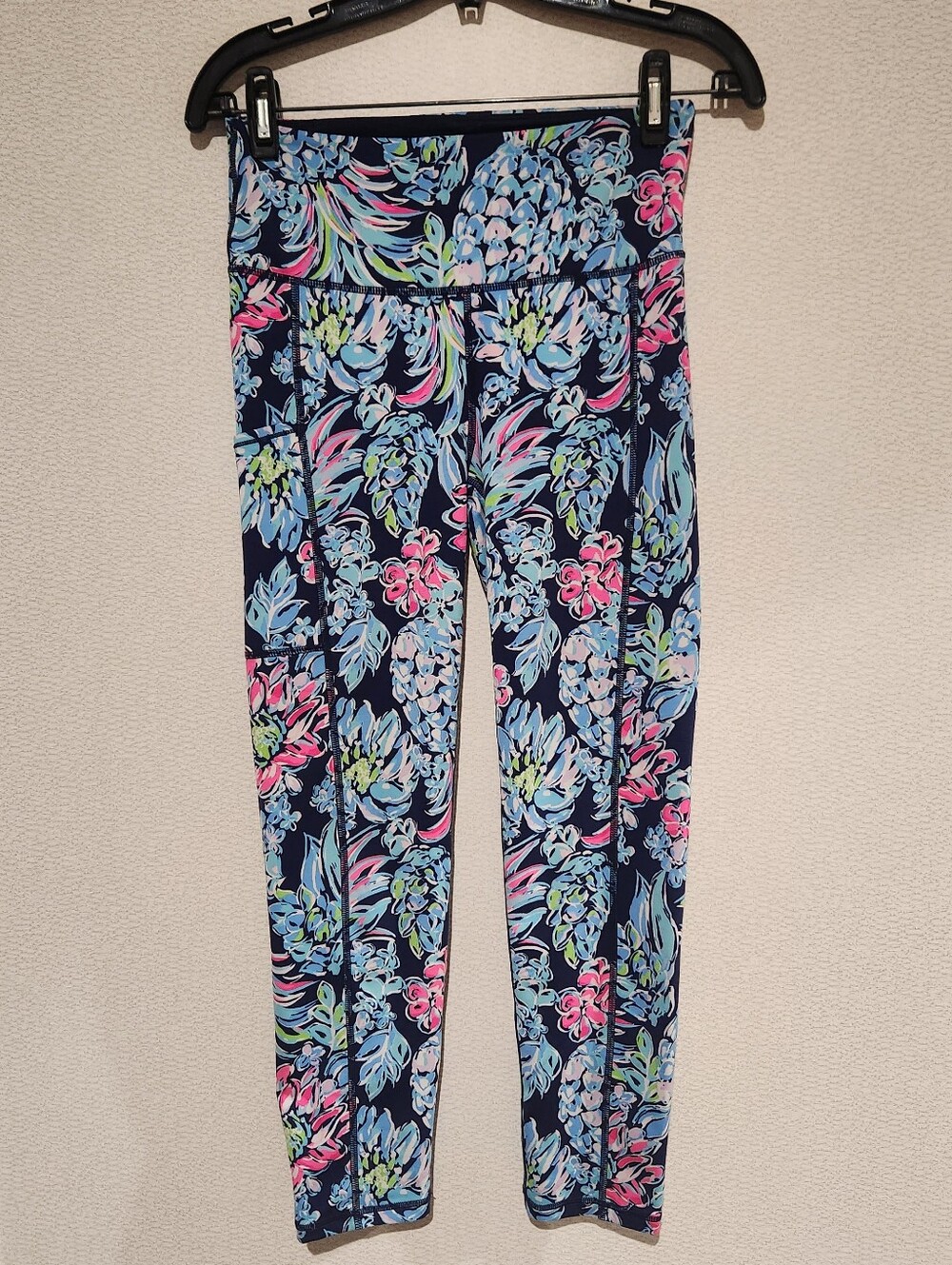Lilly Pulitzer Luxletic Weekender High Rise Midi Leggings Small
